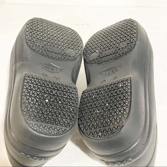 Crocs Womens Size 7 Black Dual Comfort Neria Pro II Work Slip on Clog Rubber - Picture 6 of 7